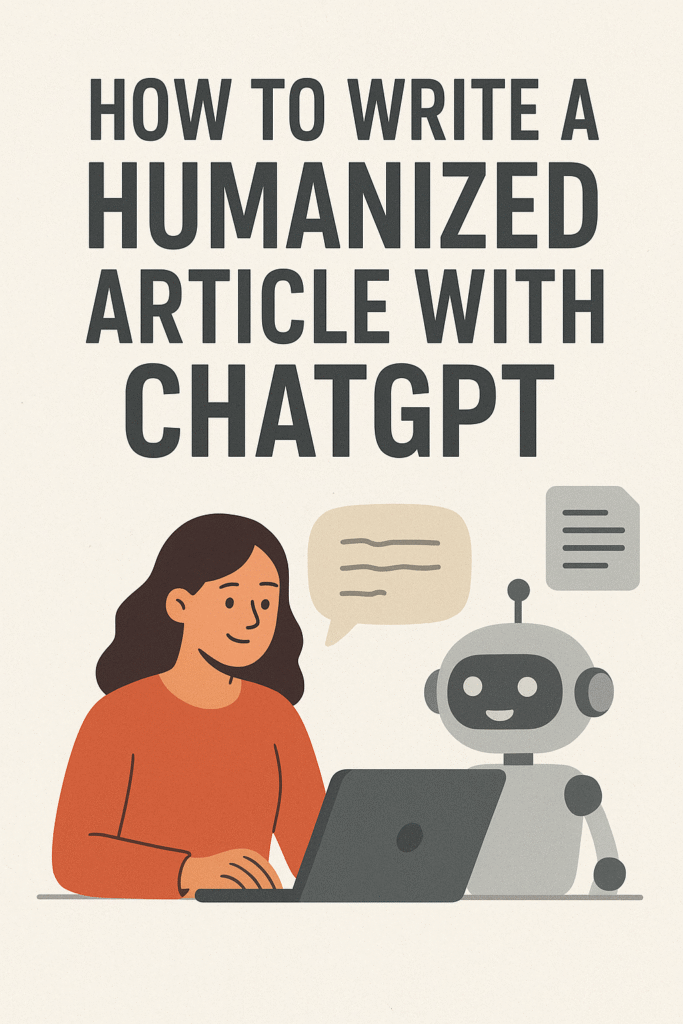 How to Write a Humanized Article with ChatGPT